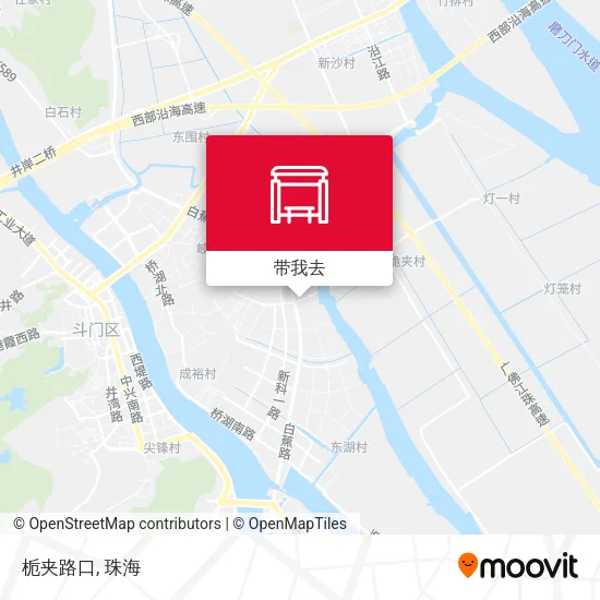 栀夹路口地图
