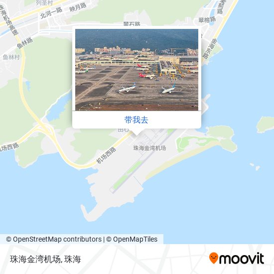 珠海金湾机场地图