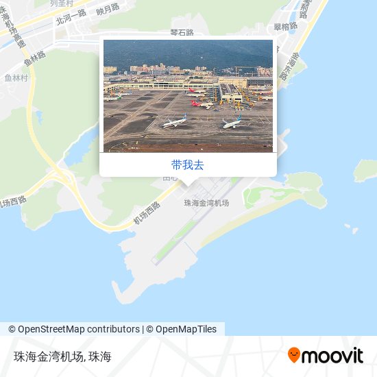 珠海金湾机场地图