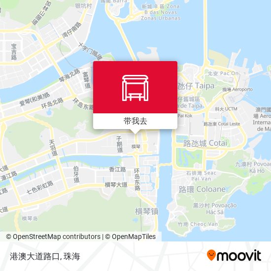 港澳大道路口地图