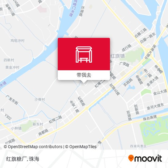 红旗糖厂地图