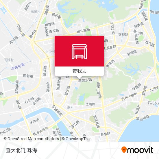 暨大北门地图