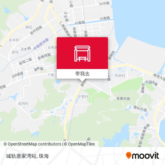 城轨唐家湾站地图