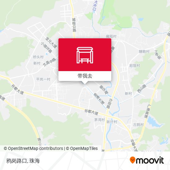 鸦岗路口地图