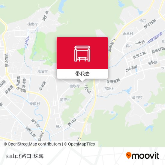 西山北路口地图