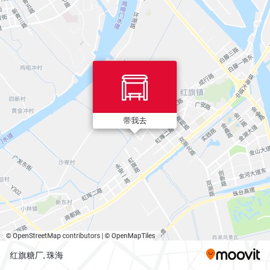 红旗糖厂地图