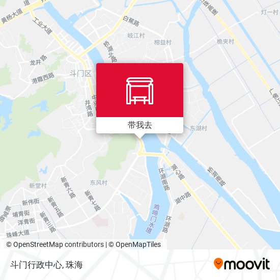 斗门行政中心地图