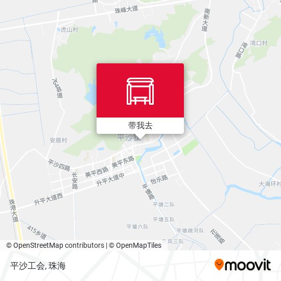 平沙工会地图