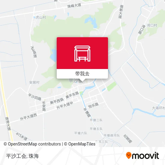平沙工会地图