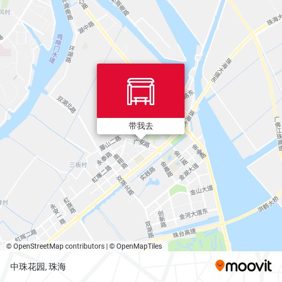 中珠花园地图