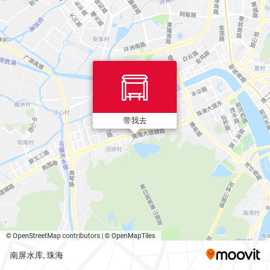 南屏水库地图