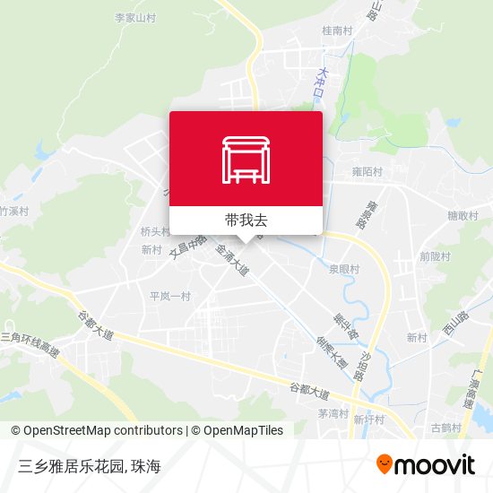 三乡雅居乐花园地图