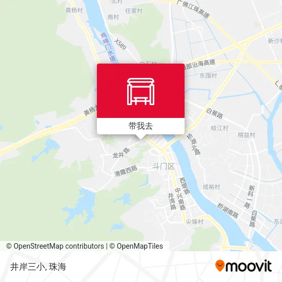 井岸三小地图