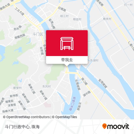 斗门行政中心地图