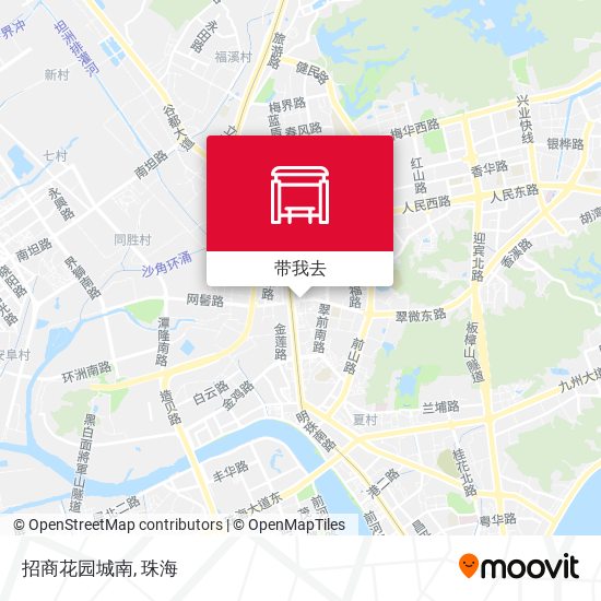 招商花园城南地图