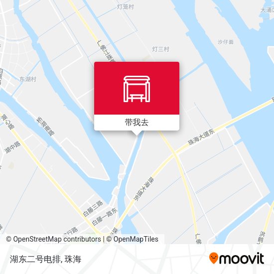 湖东二号电排地图