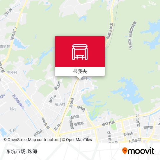 东坑市场地图