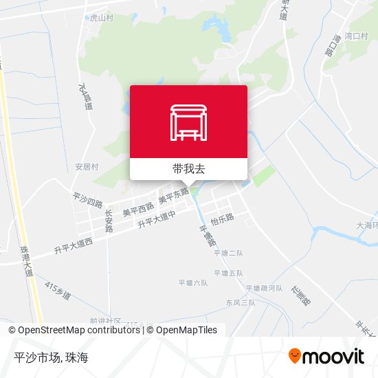 平沙市场地图