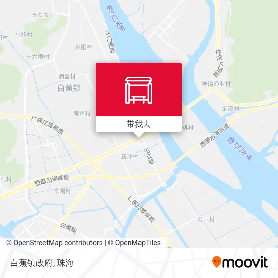 白蕉镇政府地图
