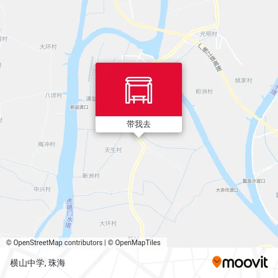 横山中学地图