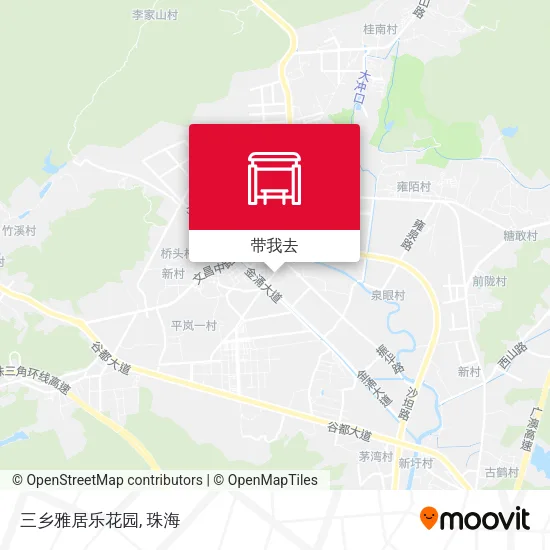 三乡雅居乐花园地图