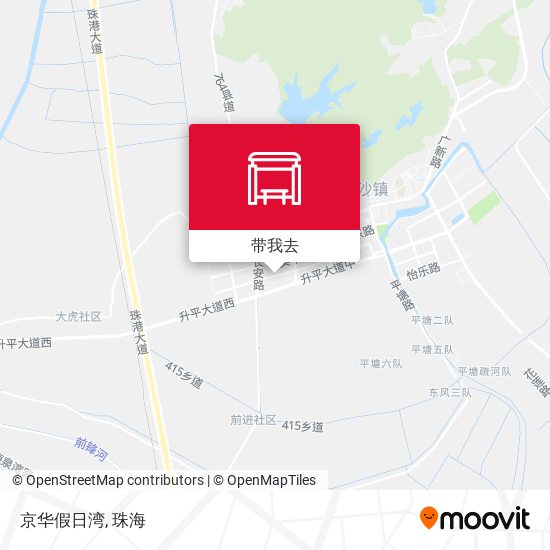 京华假日湾地图
