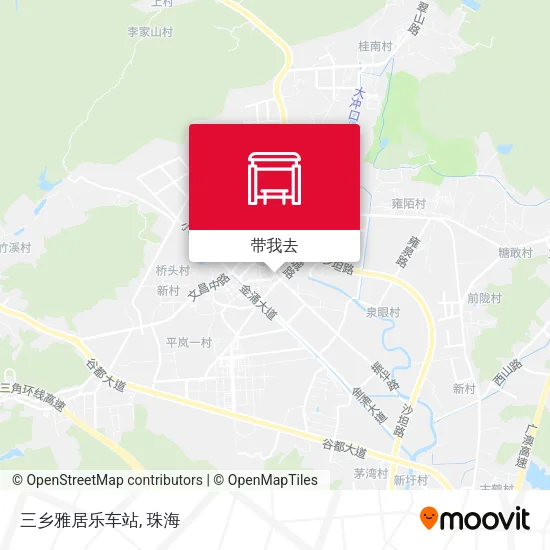 三乡雅居乐车站地图