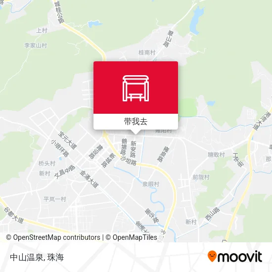 中山温泉地图