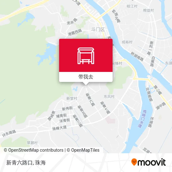 新青六路口地图
