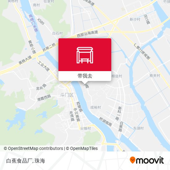 白蕉食品厂地图