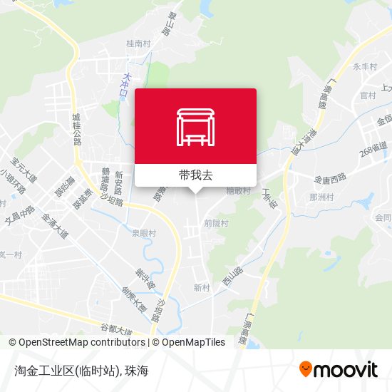 淘金工业区(临时站)地图
