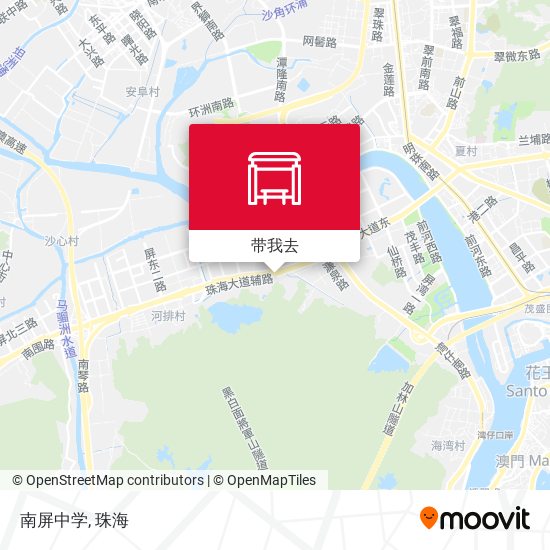 南屏中学地图