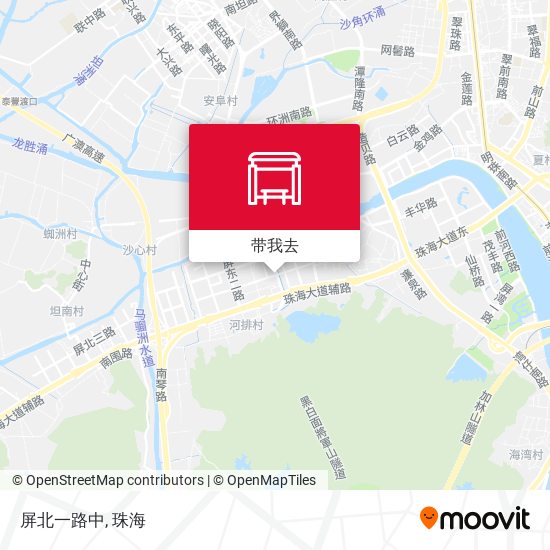 屏北一路中地图