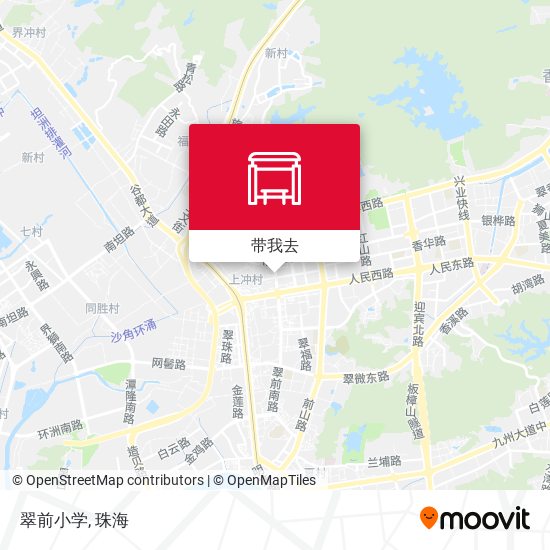 翠前小学地图