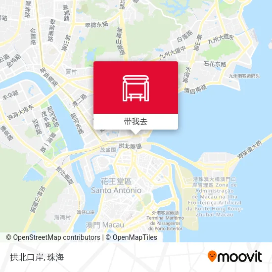 拱北口岸地图
