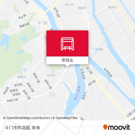 斗门市民花园地图