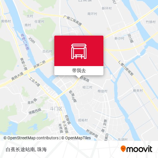 白蕉长途站南地图