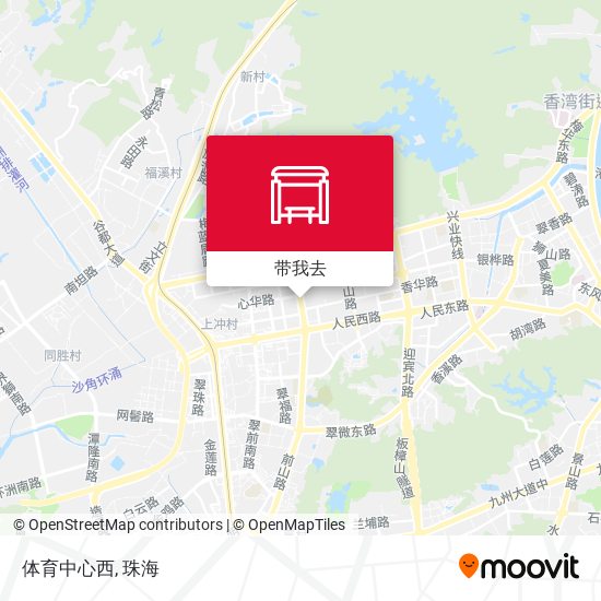 体育中心西地图