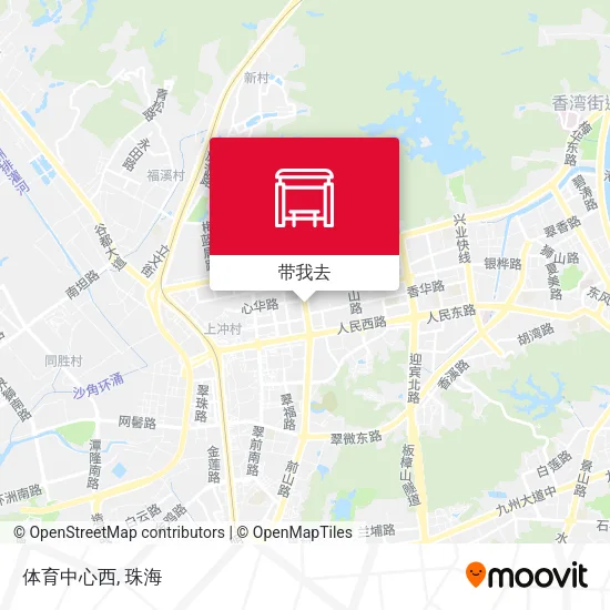 体育中心西地图