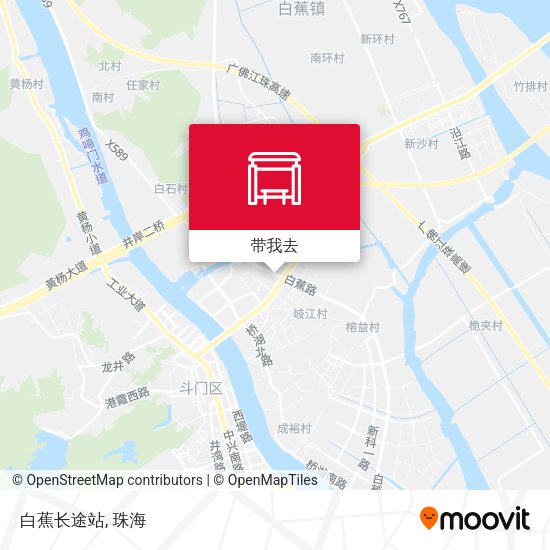 白蕉长途站地图