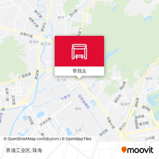 界涌工业区地图