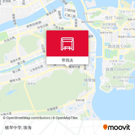 横琴中学地图