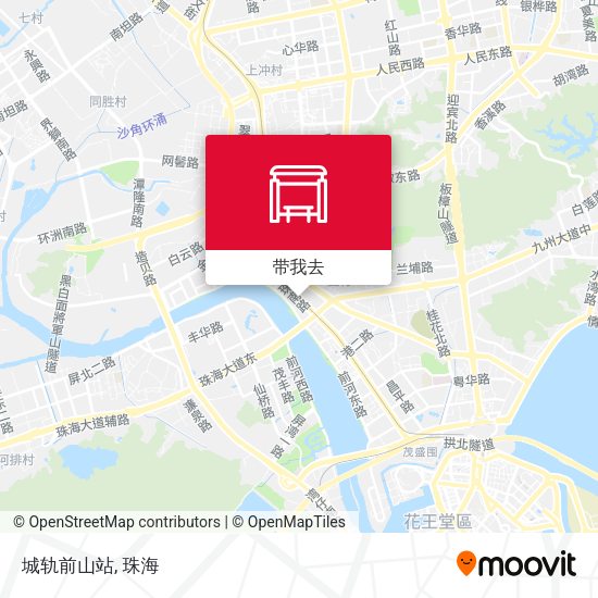 城轨前山站地图