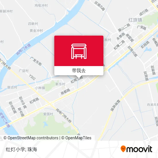 红灯小学地图