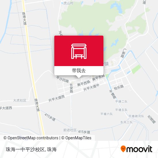 珠海一中平沙校区地图