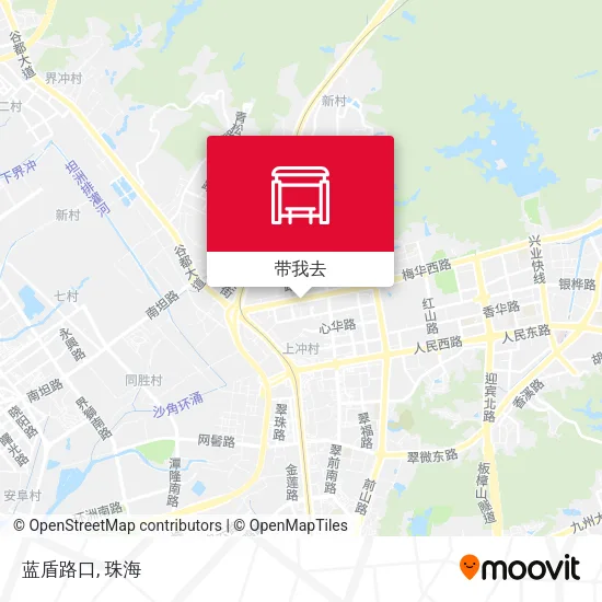 蓝盾路口地图
