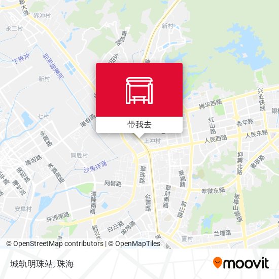 城轨明珠站地图