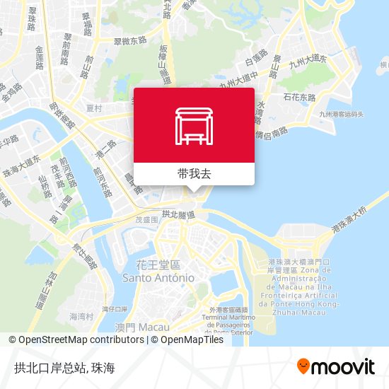 拱北口岸总站地图