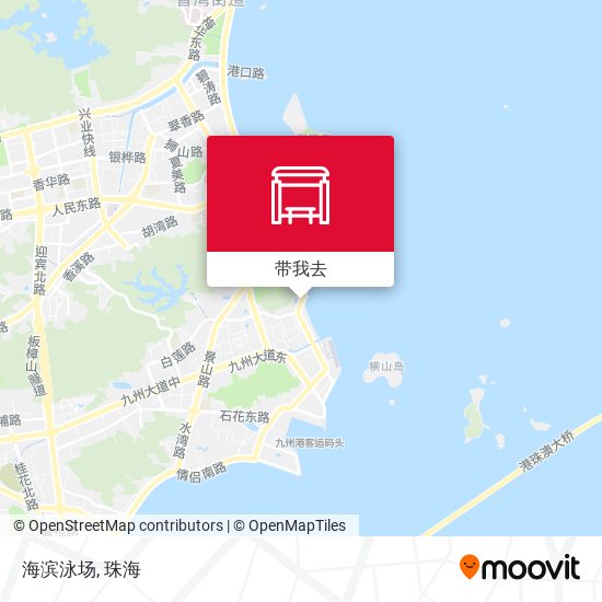 海滨泳场地图