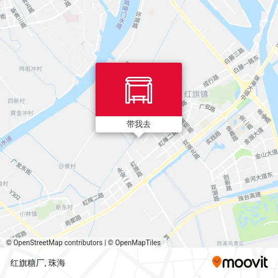 红旗糖厂地图
